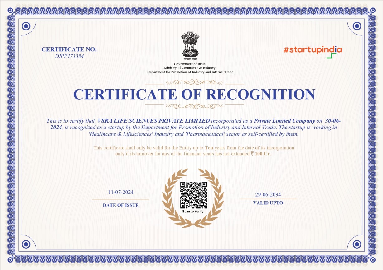 Startup India Certificate